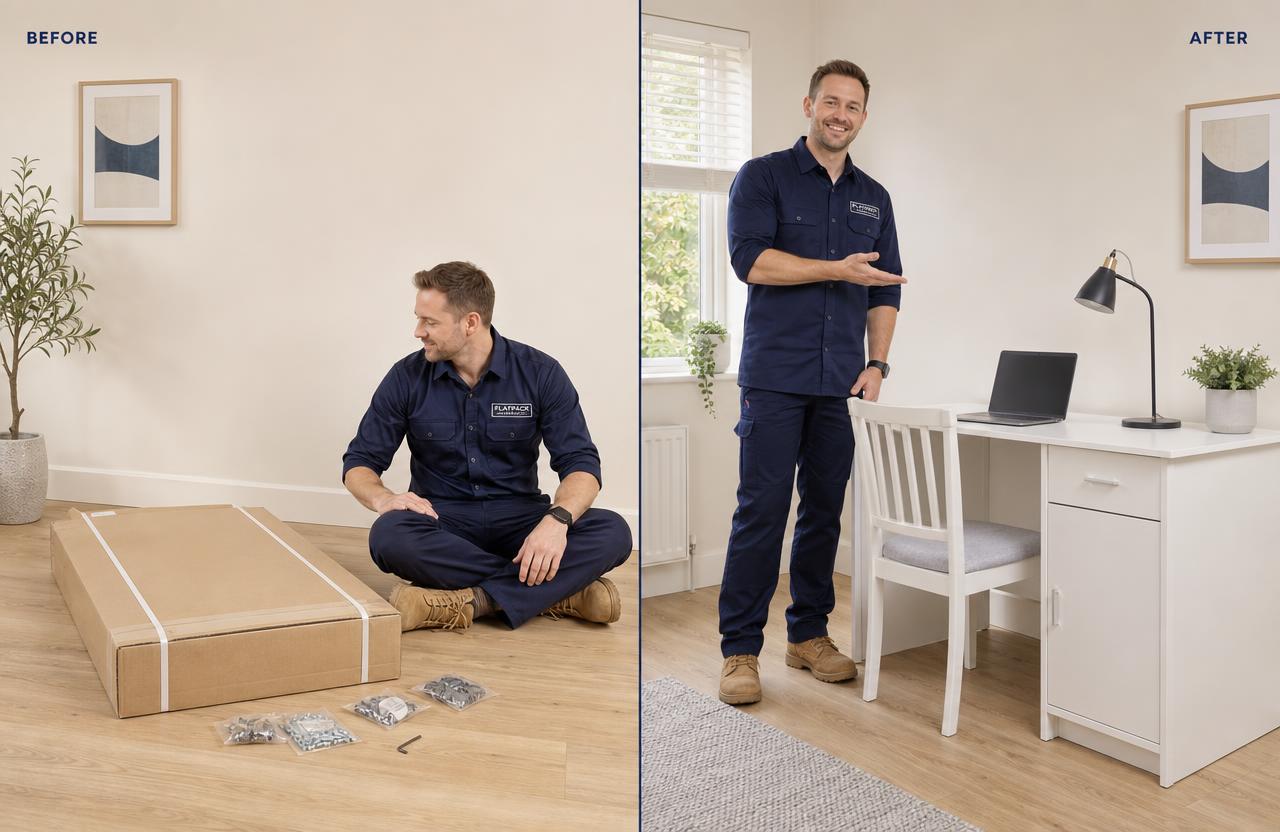 Flat-Pack Furniture Assembly work in progress